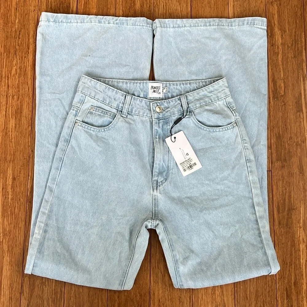 NEW PRINCESS POLLY Cabarita Lounge Denim Light Wash sz 6 - Picture 2 of 5